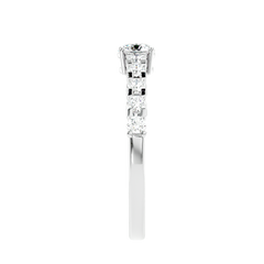 Graduated Side Stone Diamond Ring