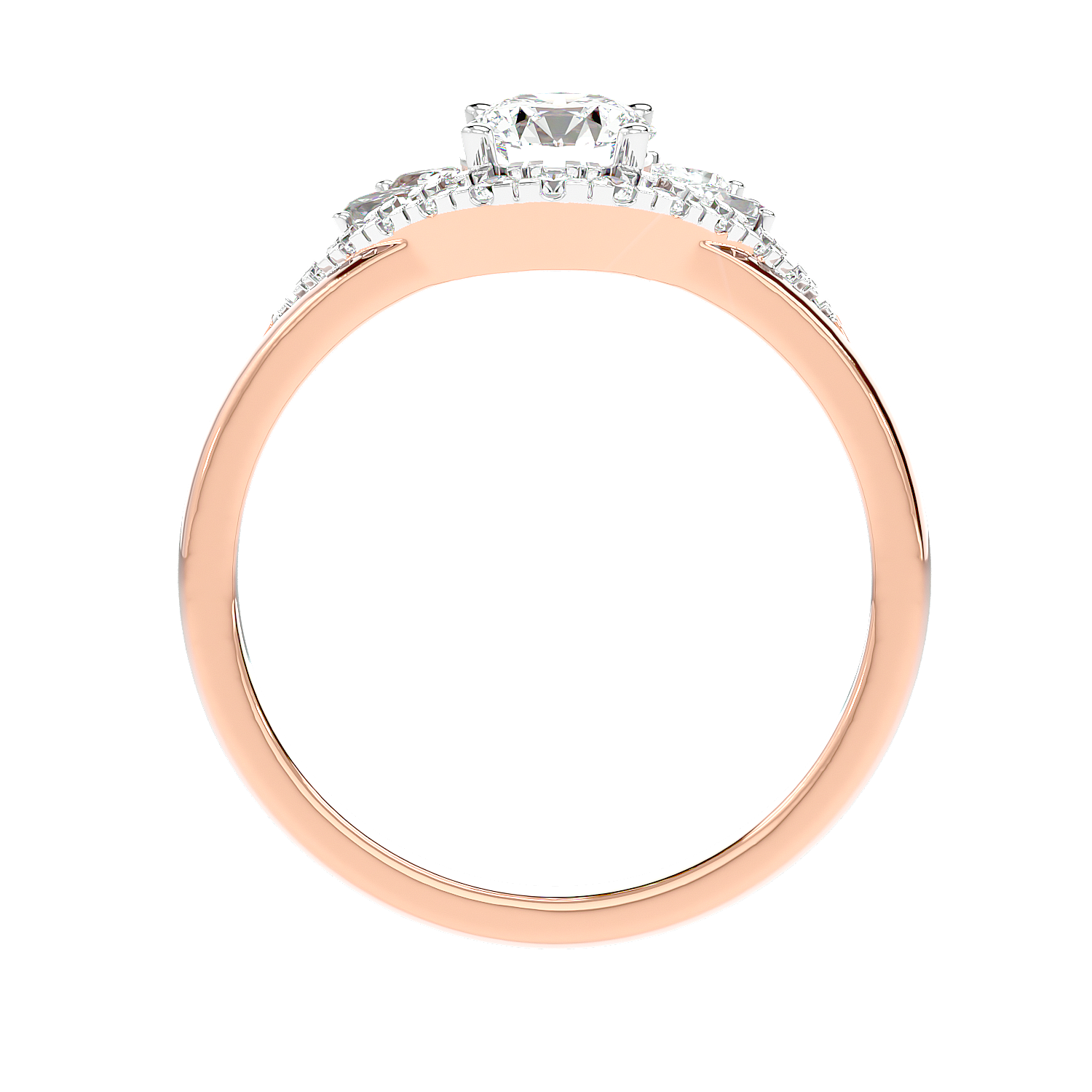 Floral Petal Diamond Ring