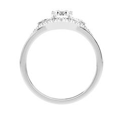 Floral Petal Diamond Ring
