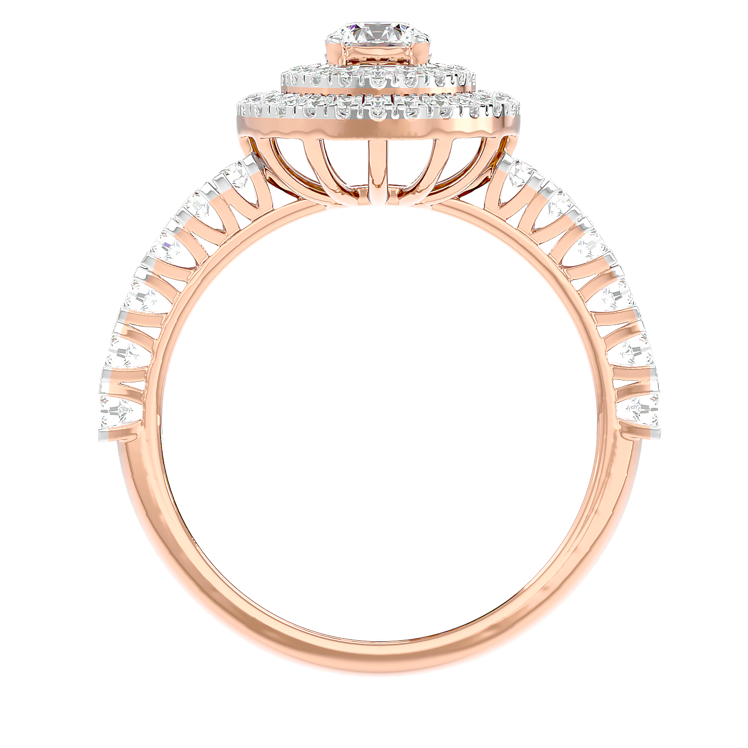 Double Halo Diamond Ring