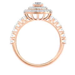Double Halo Diamond Ring