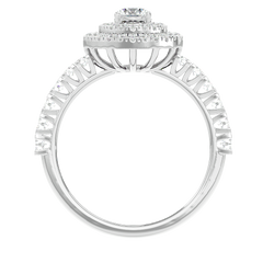 Double Halo Diamond Ring