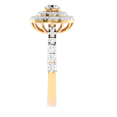 Double Halo Diamond Ring