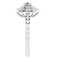 Double Halo Diamond Ring