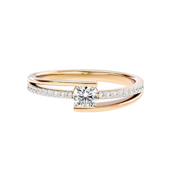 Modern Bypass Diamond Ring