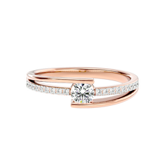 Modern Bypass Diamond Ring
