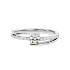 Modern Bypass Diamond Ring