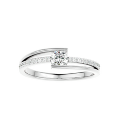 Modern Bypass Diamond Ring