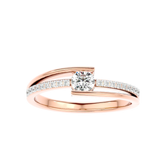 Modern Bypass Diamond Ring