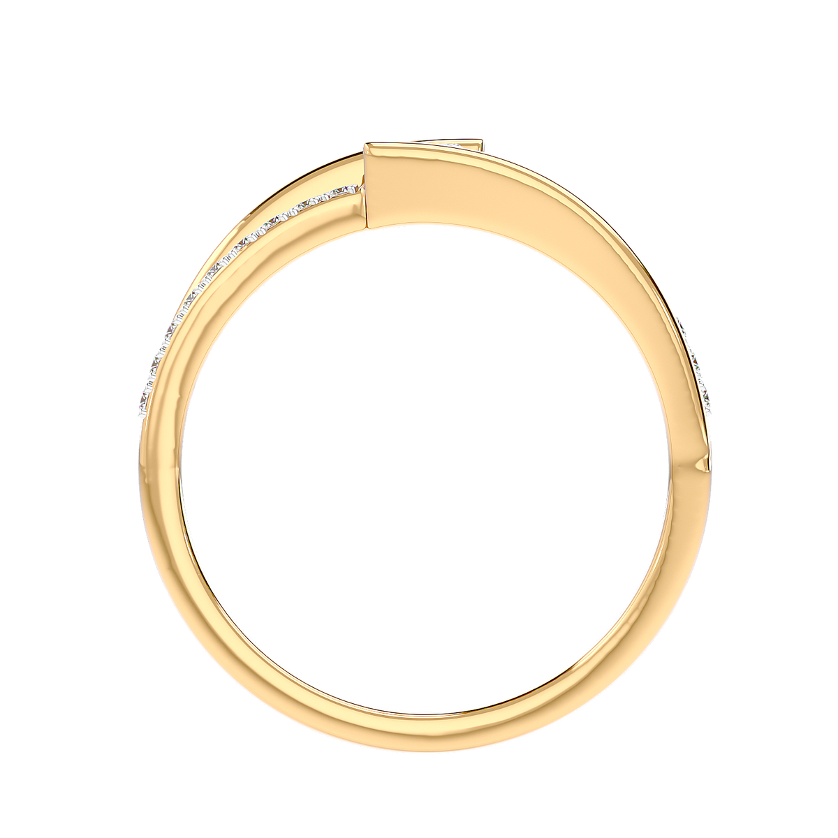 Modern Bypass Diamond Ring
