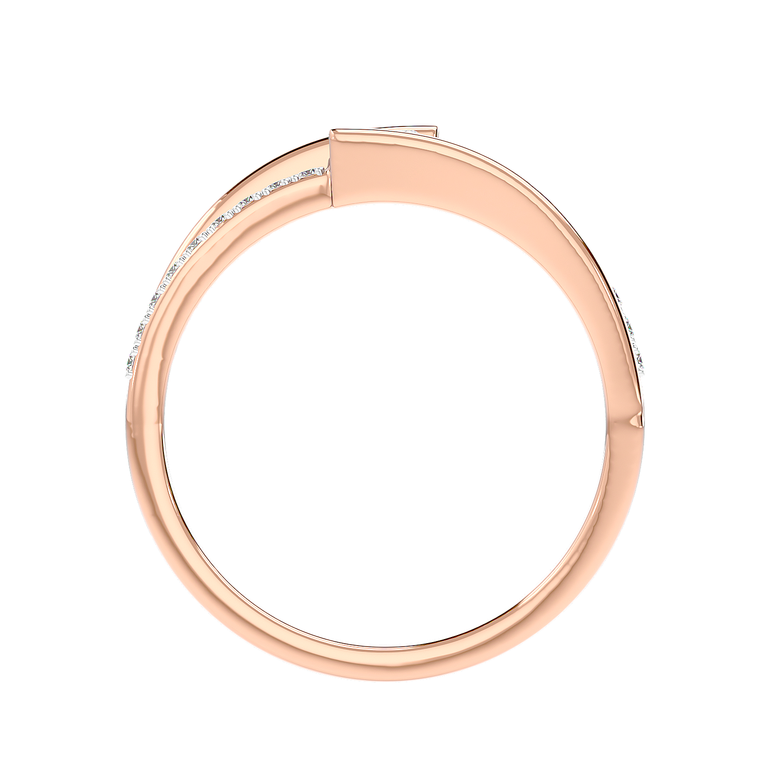 Modern Bypass Diamond Ring