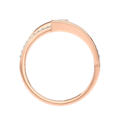 Modern Bypass Diamond Ring