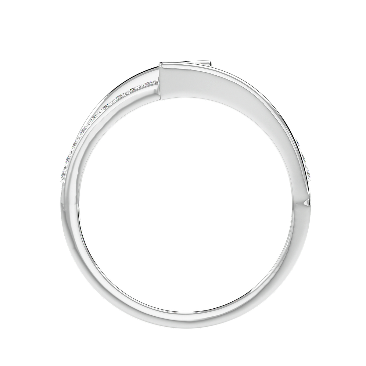 Modern Bypass Diamond Ring