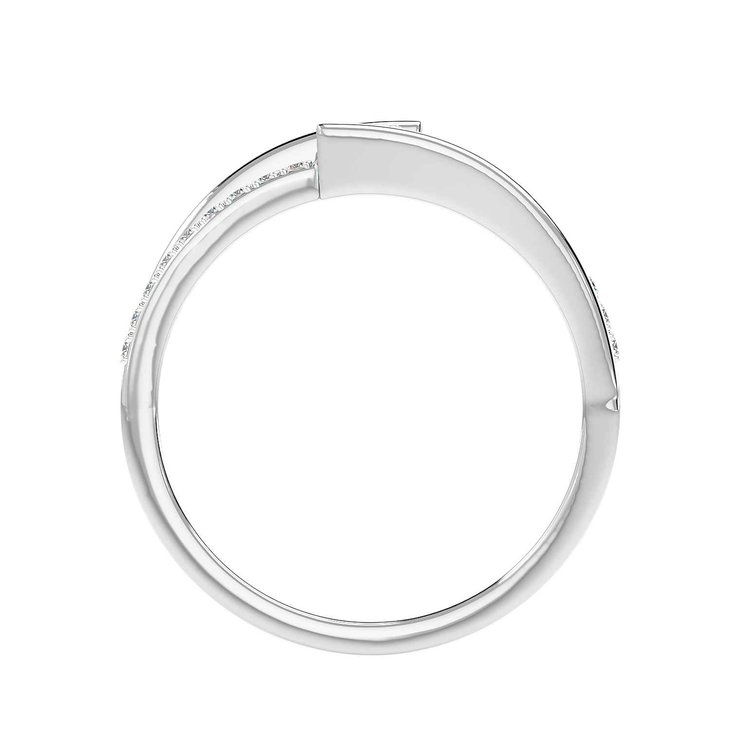 Modern Bypass Diamond Ring