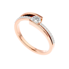 Modern Bypass Diamond Ring