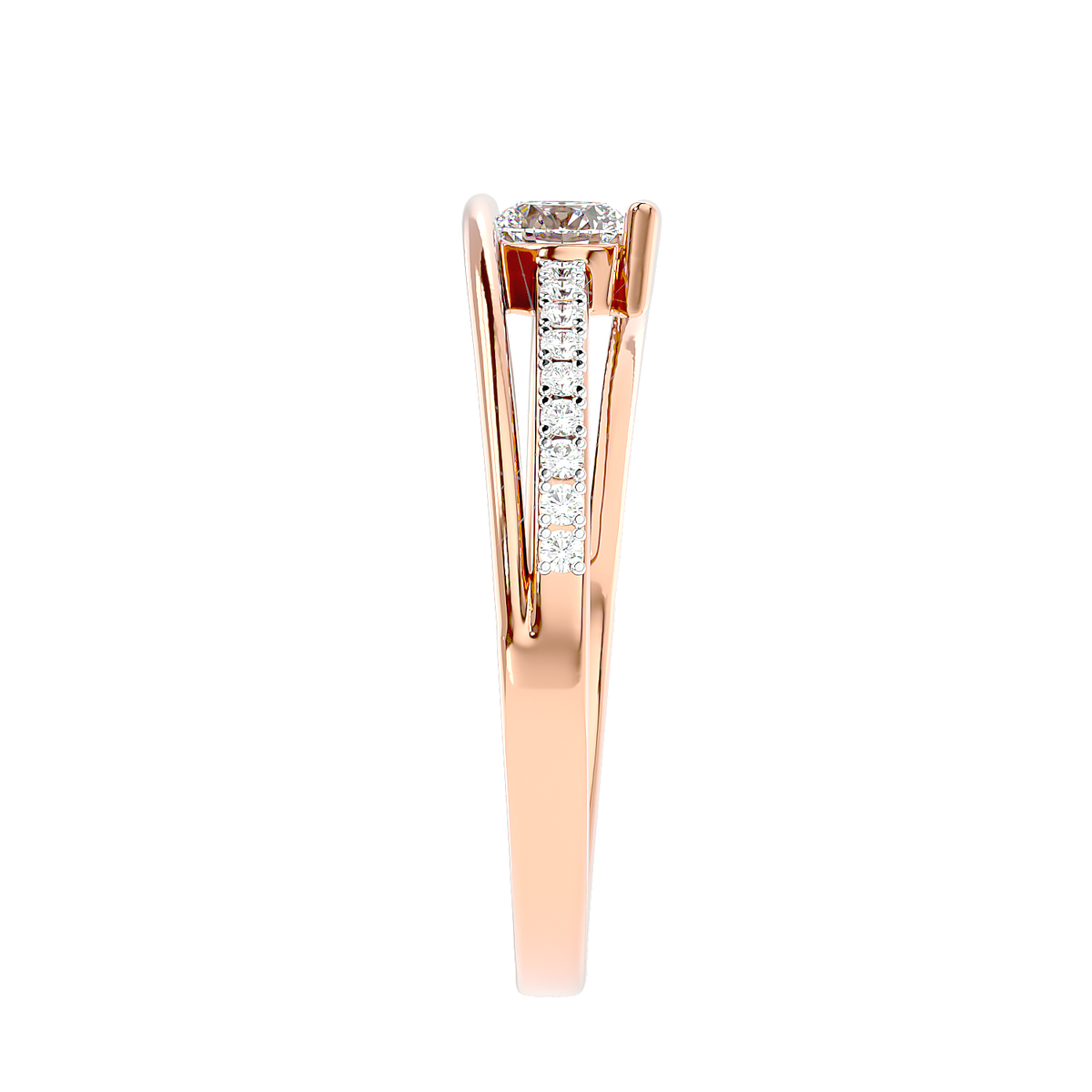 Modern Bypass Diamond Ring