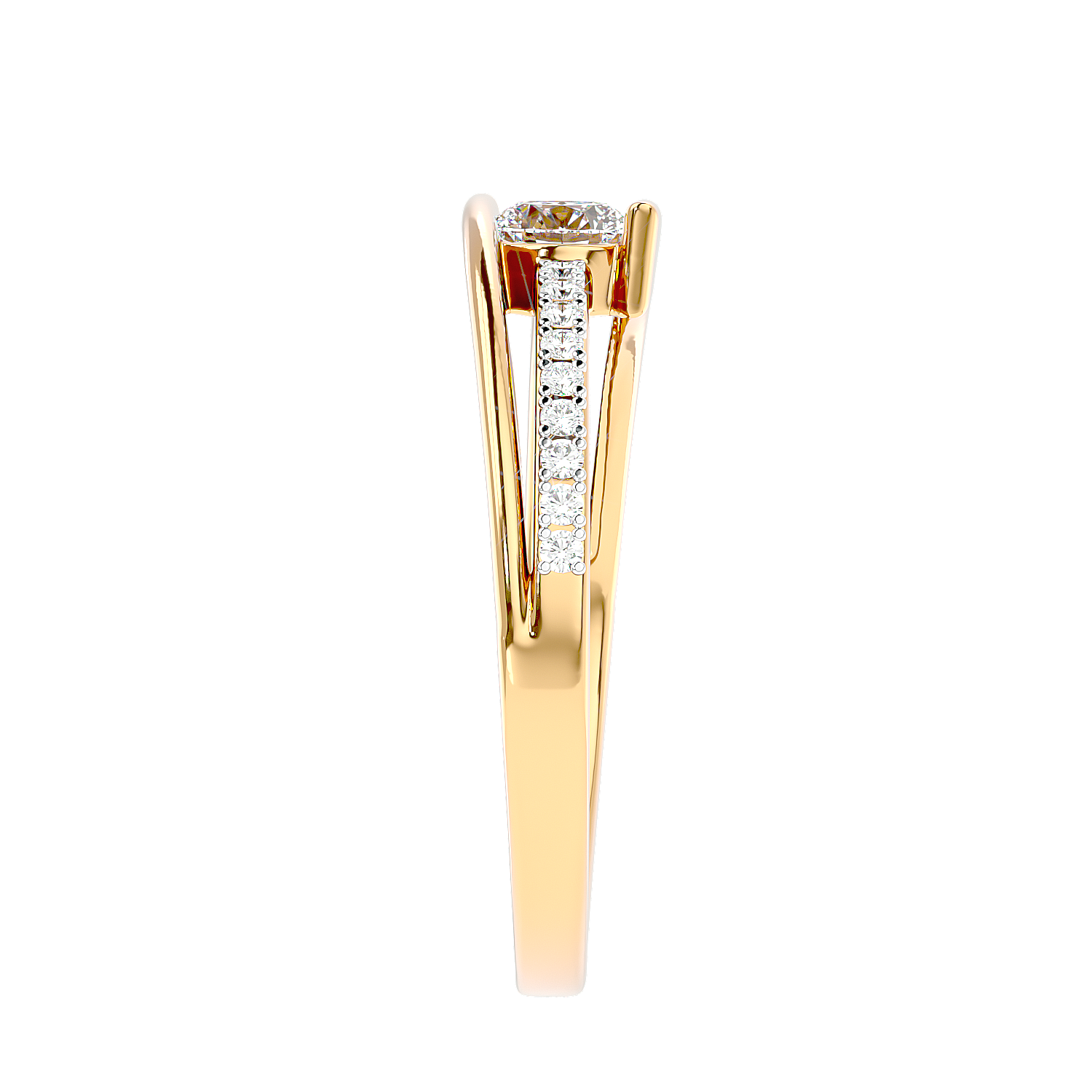 Modern Bypass Diamond Ring