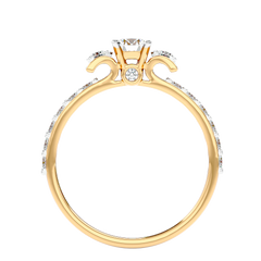 Cluster Shoulder Diamond Ring