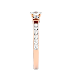 Cluster Shoulder Diamond Ring