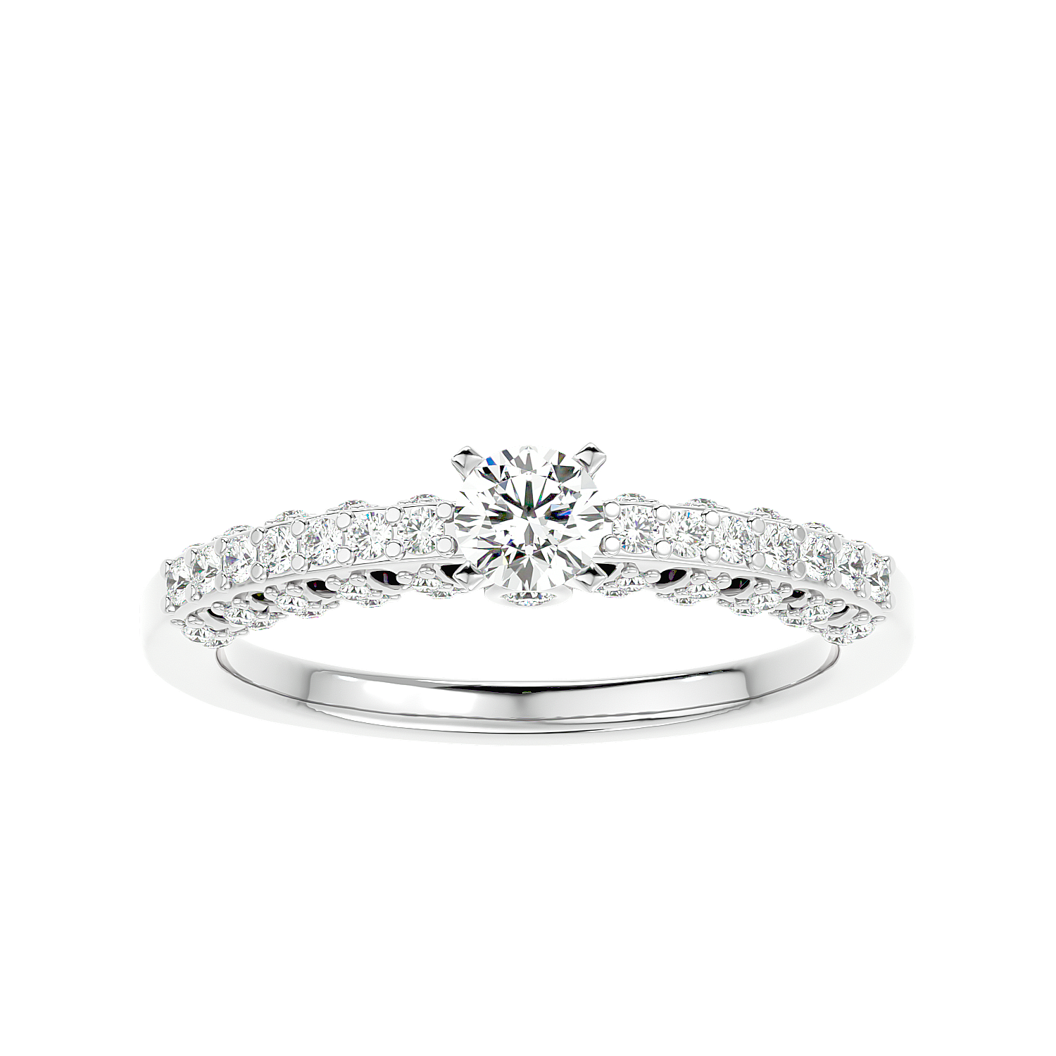Vintage Inspired Pave Diamond Ring