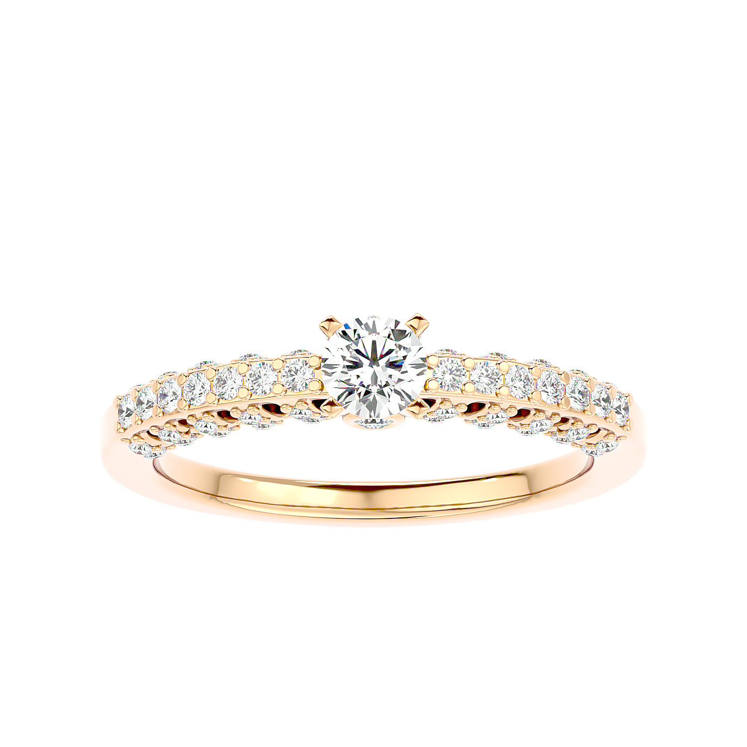Vintage Inspired Pave Diamond Ring