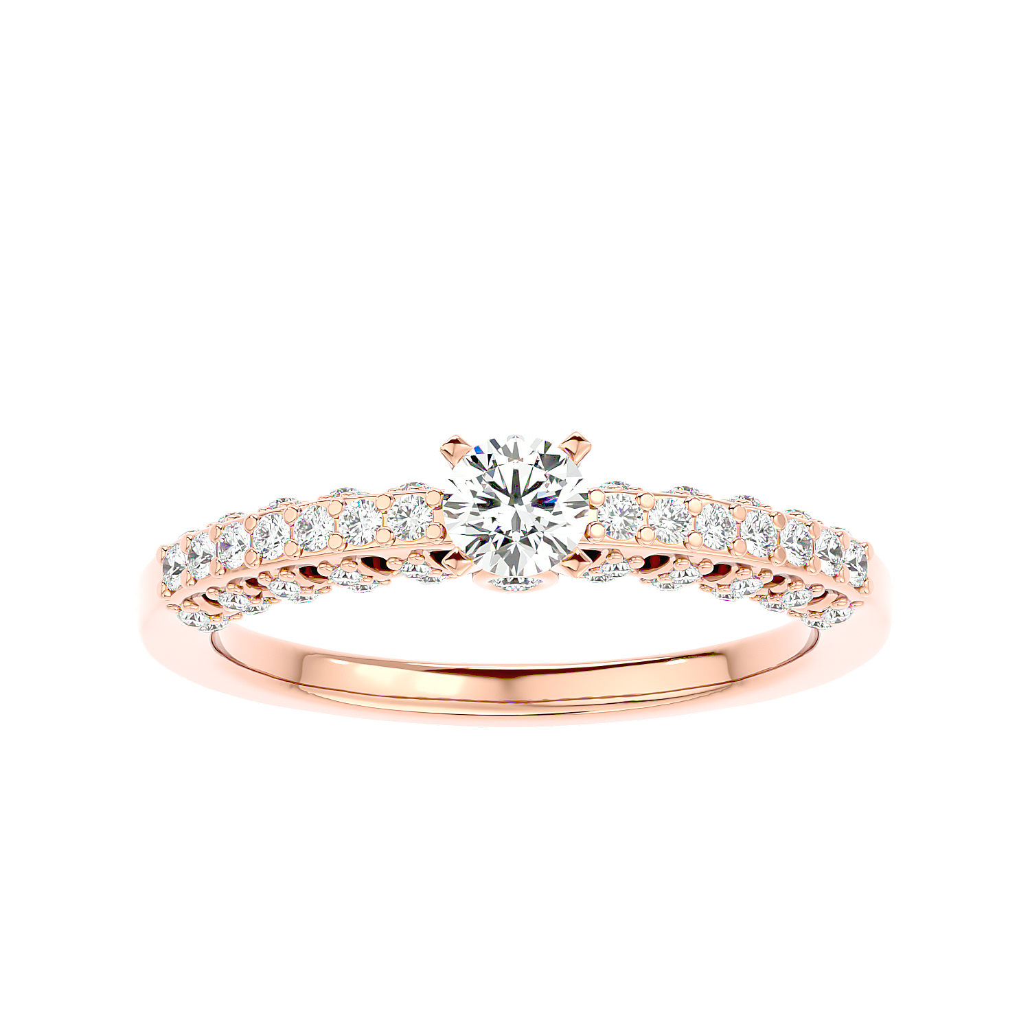 Vintage Inspired Pave Diamond Ring
