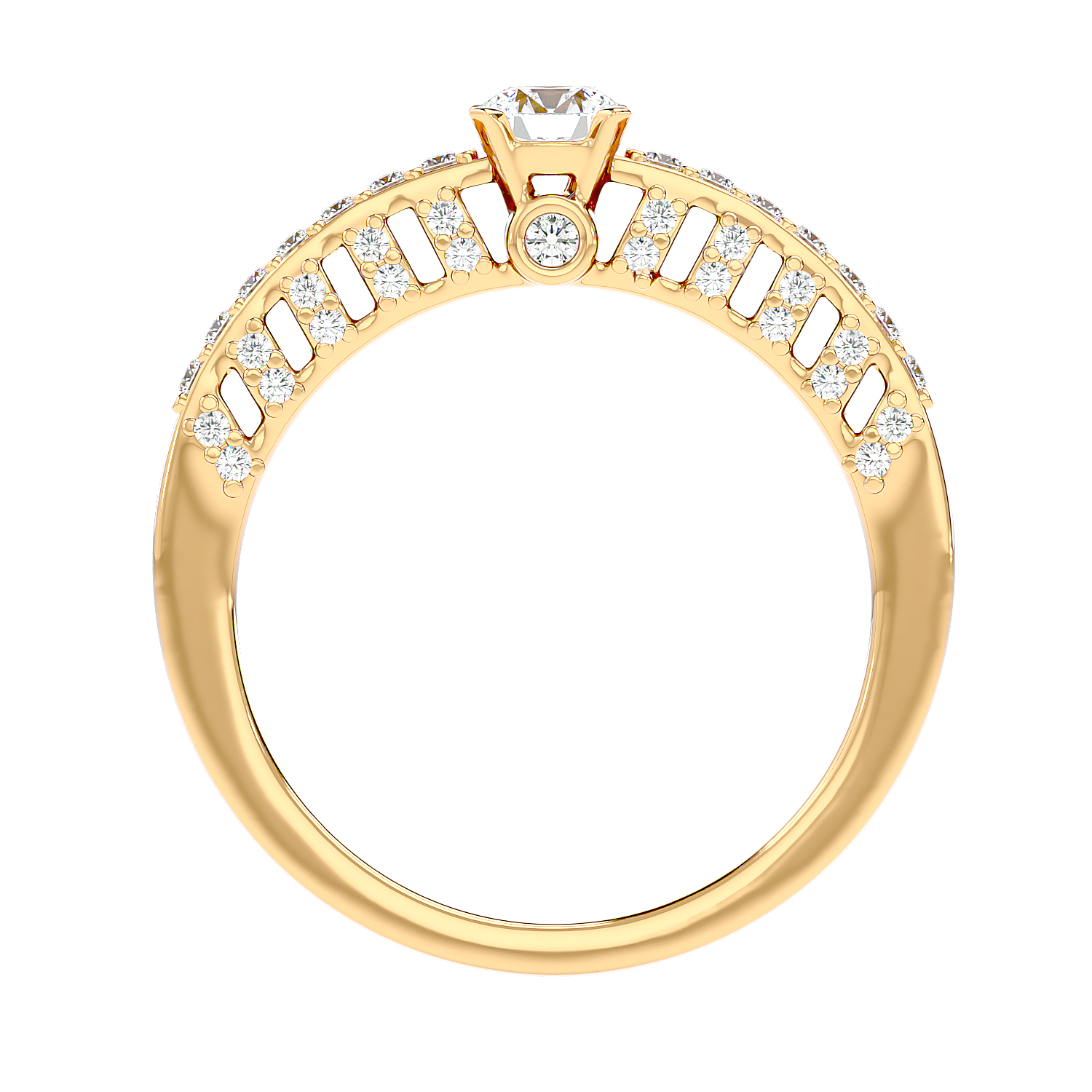 Vintage Inspired Pave Diamond Ring