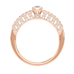 Vintage Inspired Pave Diamond Ring