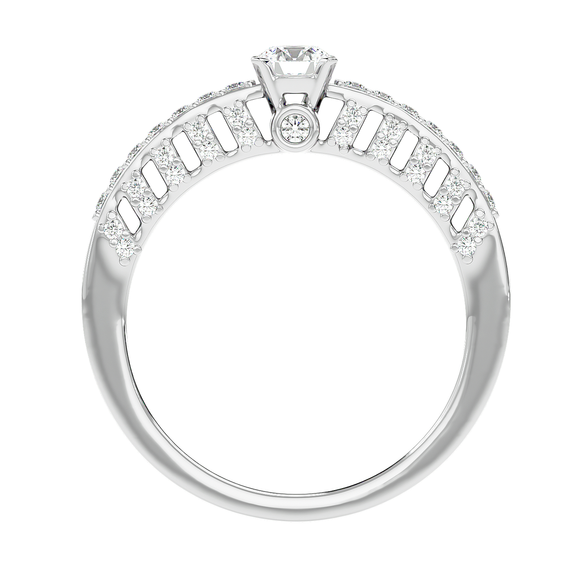 Vintage Inspired Pave Diamond Ring