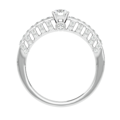 Vintage Inspired Pave Diamond Ring