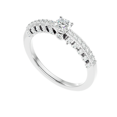 Vintage Inspired Pave Diamond Ring