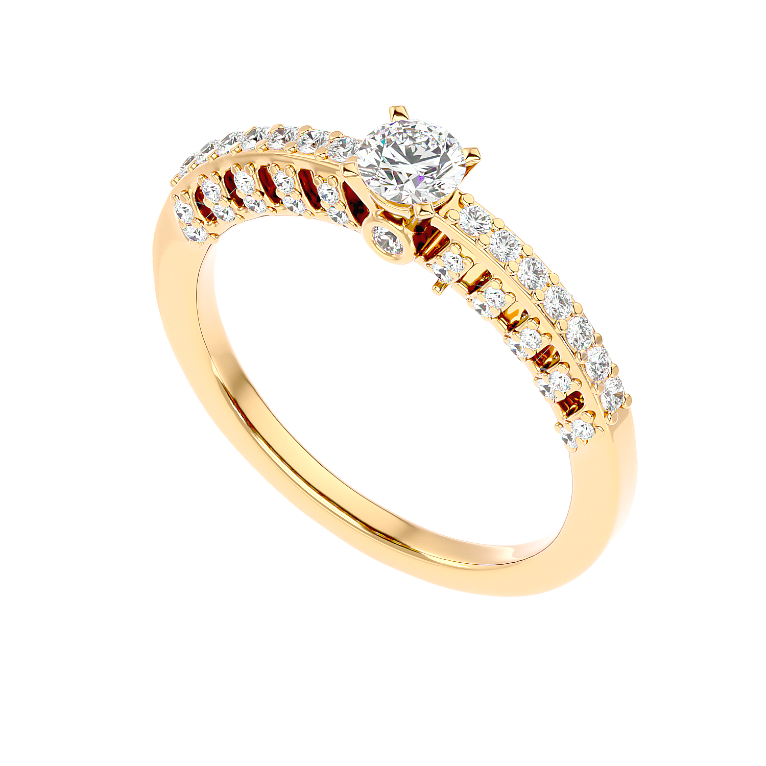 Vintage Inspired Pave Diamond Ring
