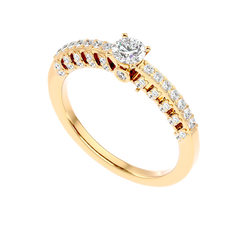 Vintage Inspired Pave Diamond Ring