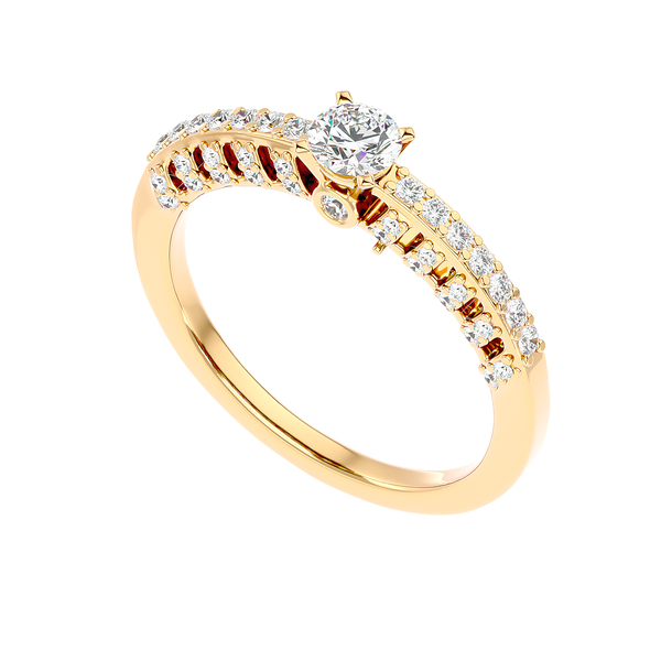 Vintage Inspired Pave Diamond Ring