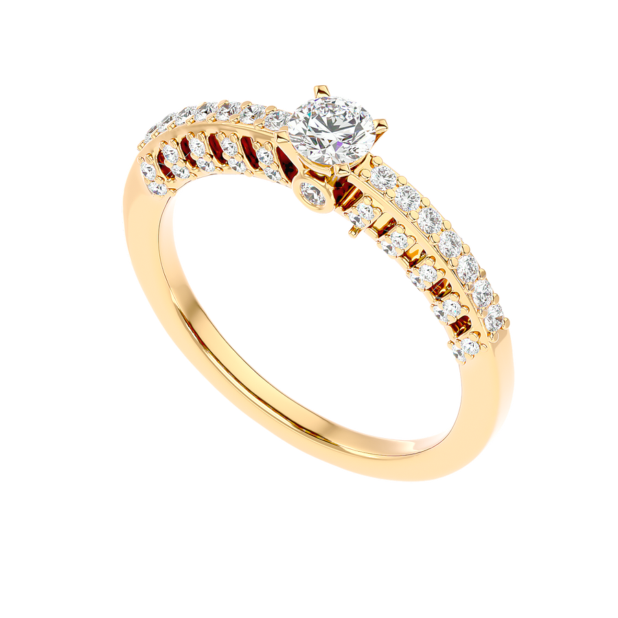 Vintage Inspired Pave Diamond Ring