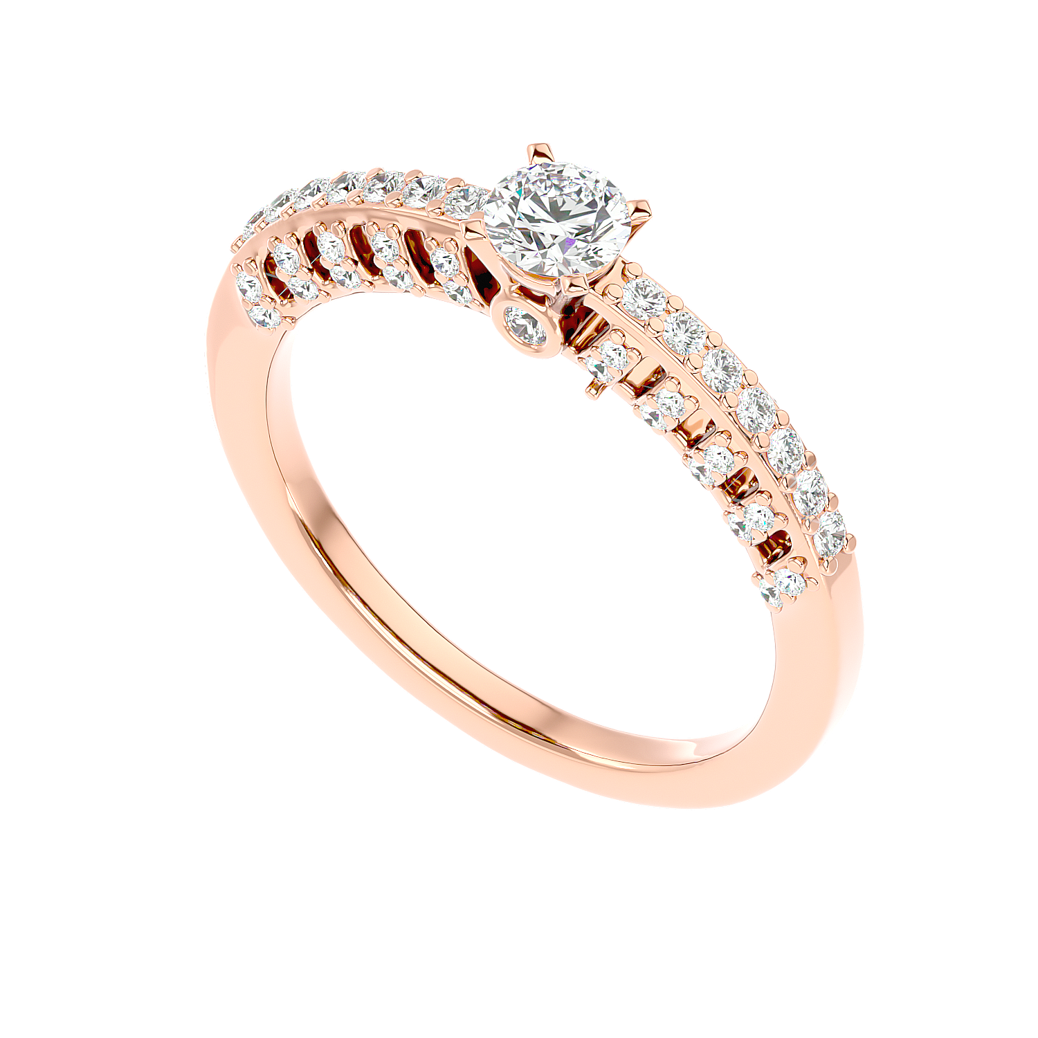 Vintage Inspired Pave Diamond Ring