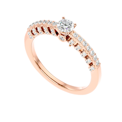 Vintage Inspired Pave Diamond Ring