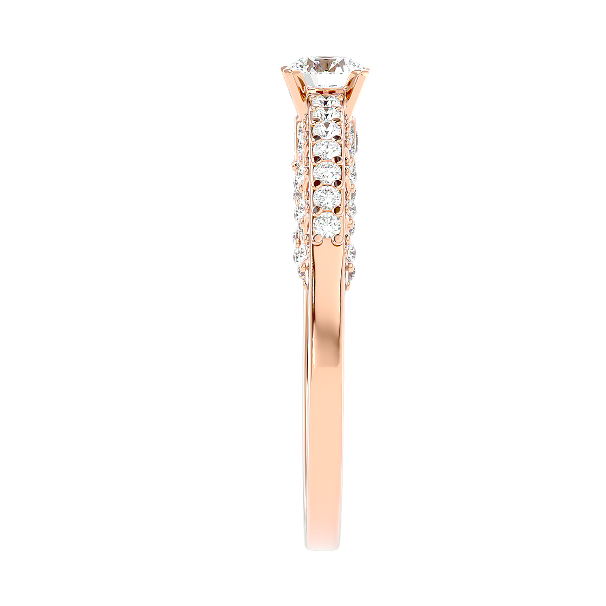 Vintage Inspired Pave Diamond Ring