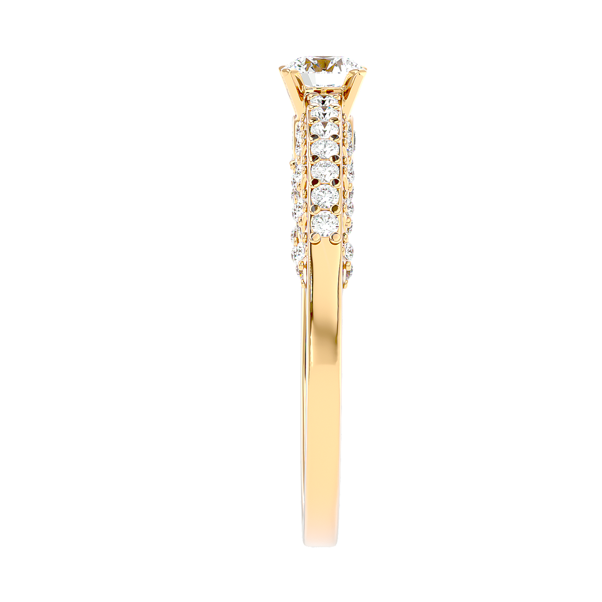 Vintage Inspired Pave Diamond Ring