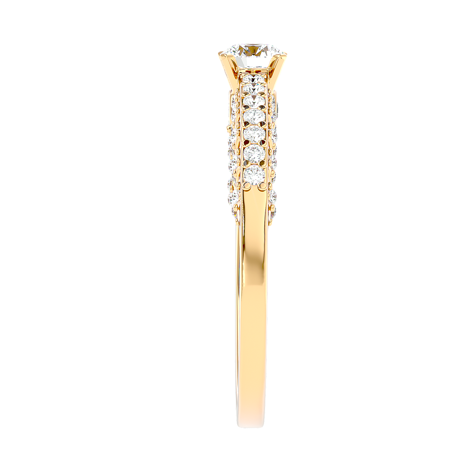 Vintage Inspired Pave Diamond Ring
