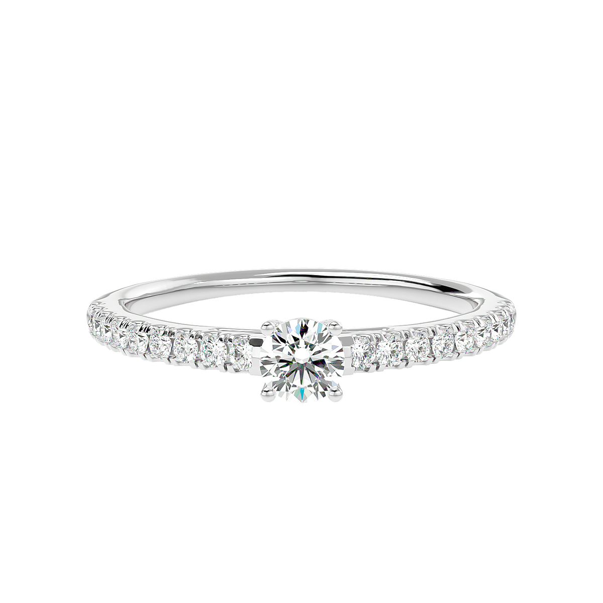 Classic Pave Diamond Ring