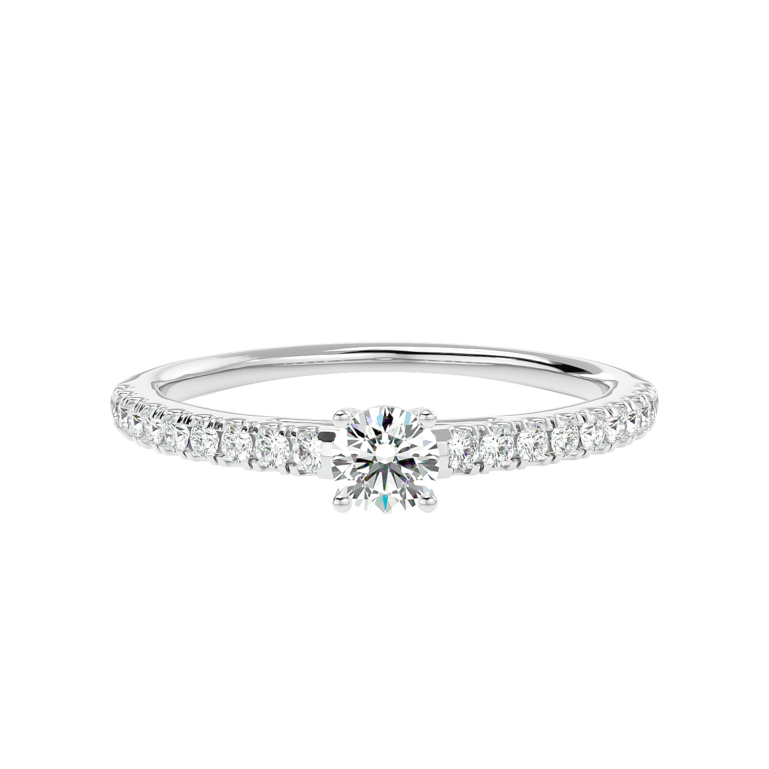 Classic Pave Diamond Ring