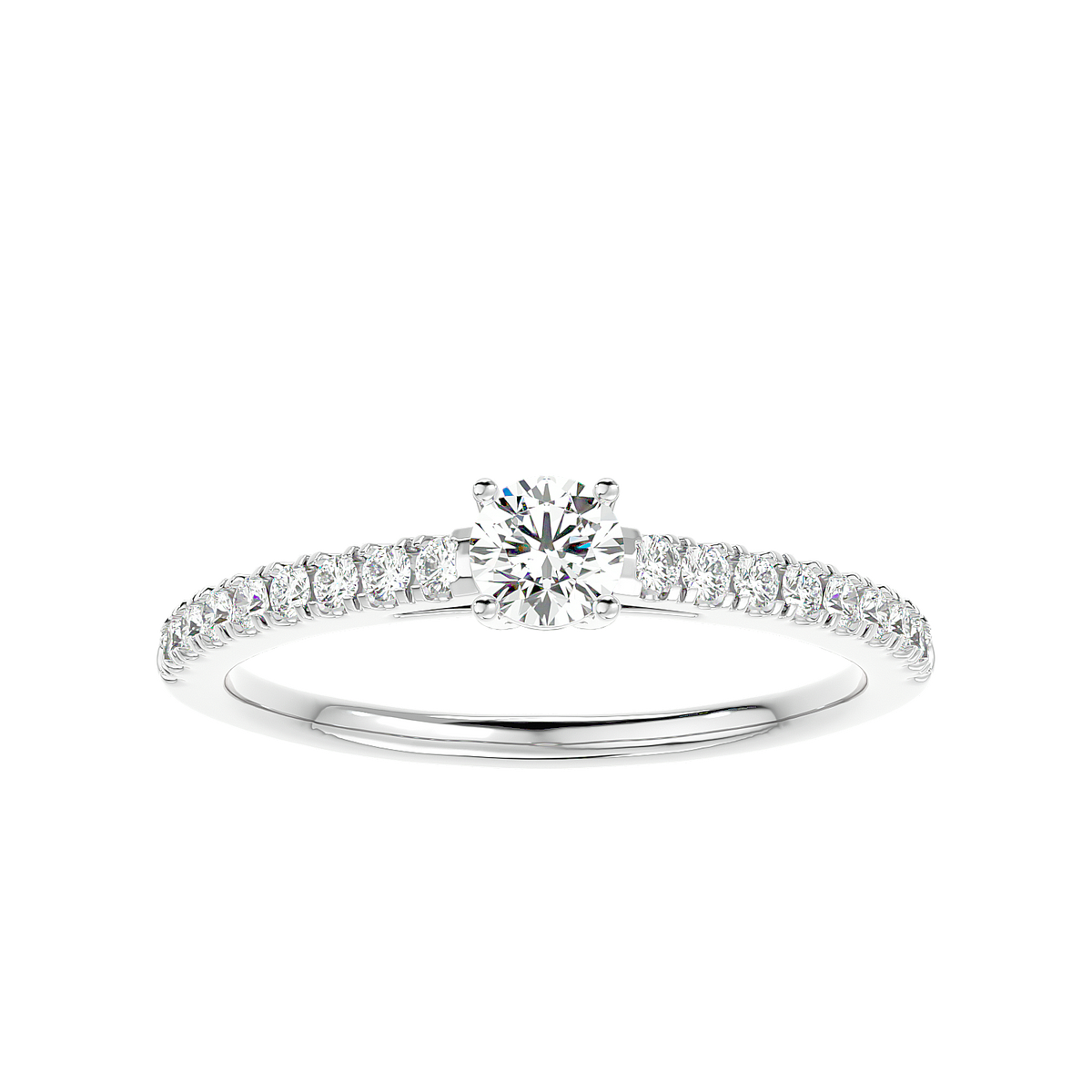 Classic Pave Diamond Ring