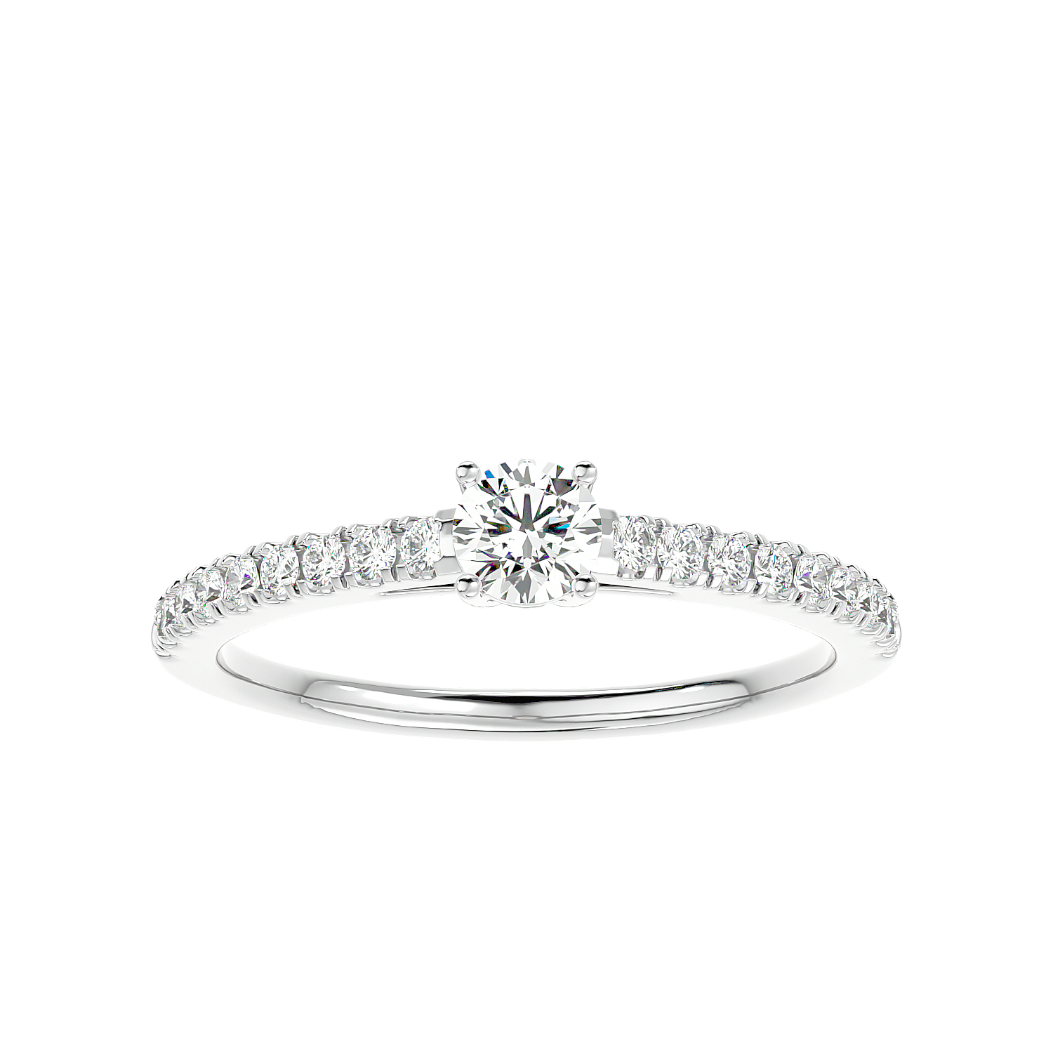 Classic Pave Diamond Ring