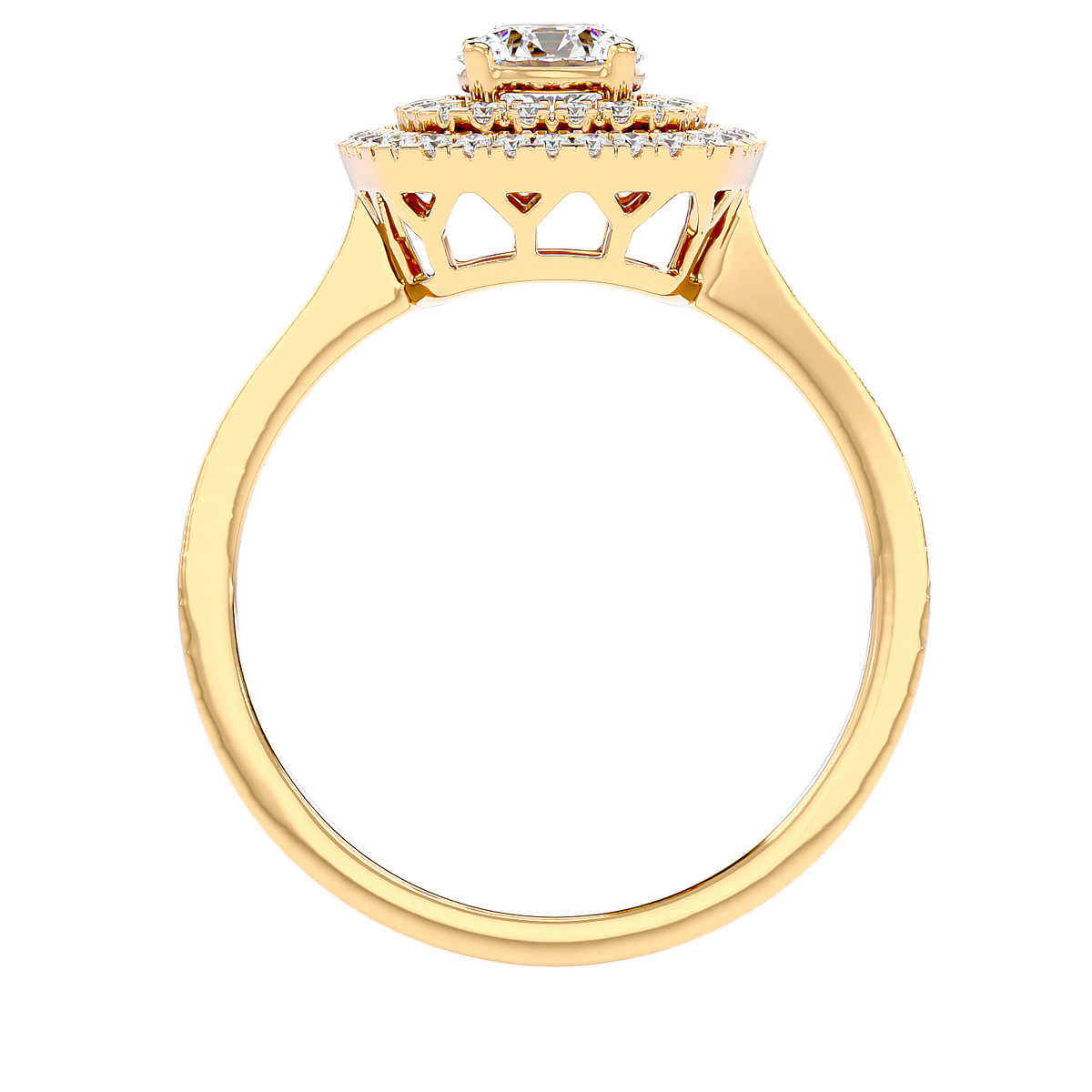Cushion Double Halo Diamond Ring