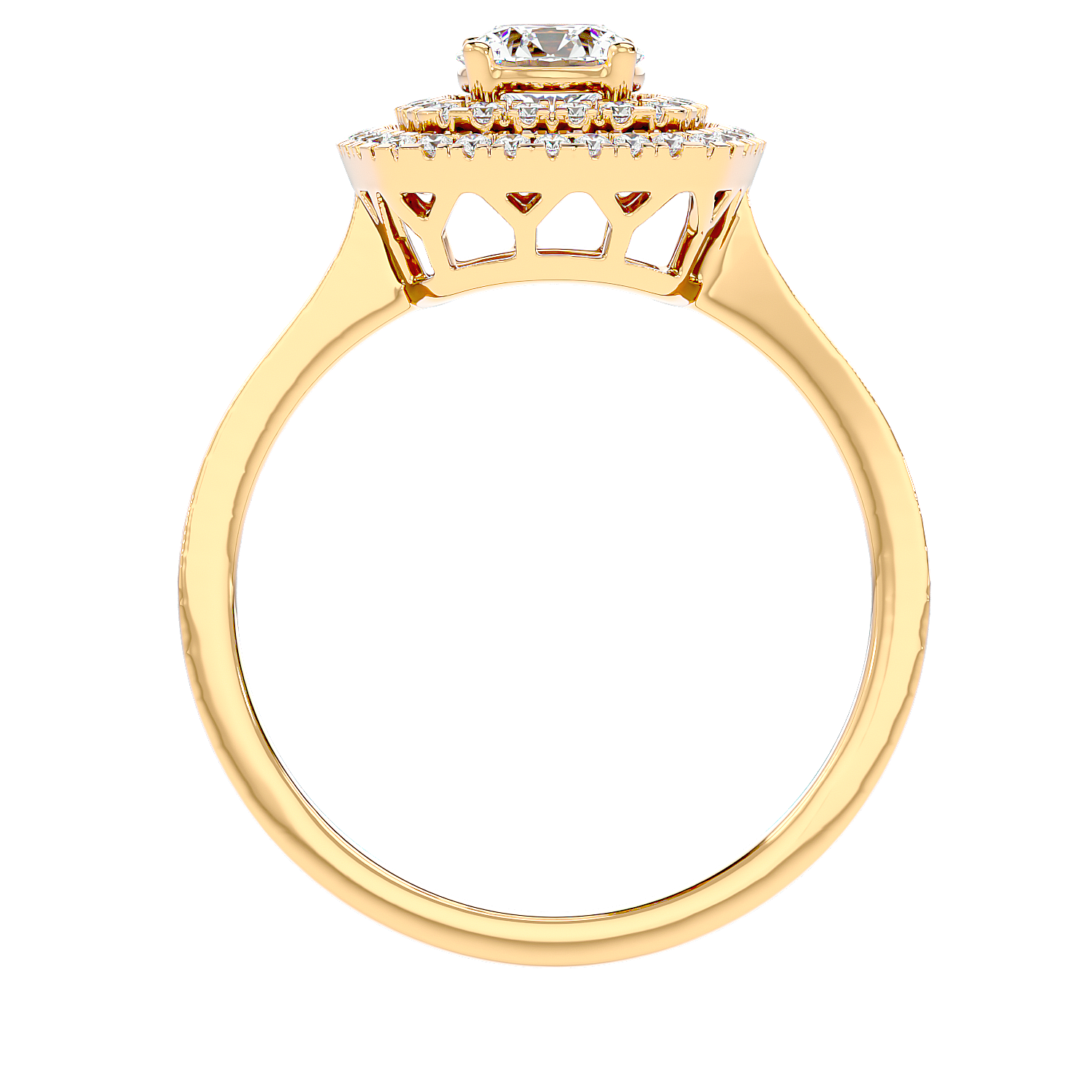 Cushion Double Halo Diamond Ring