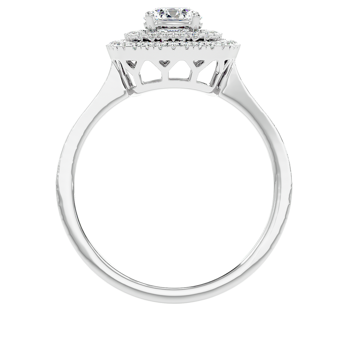 Cushion Double Halo Diamond Ring
