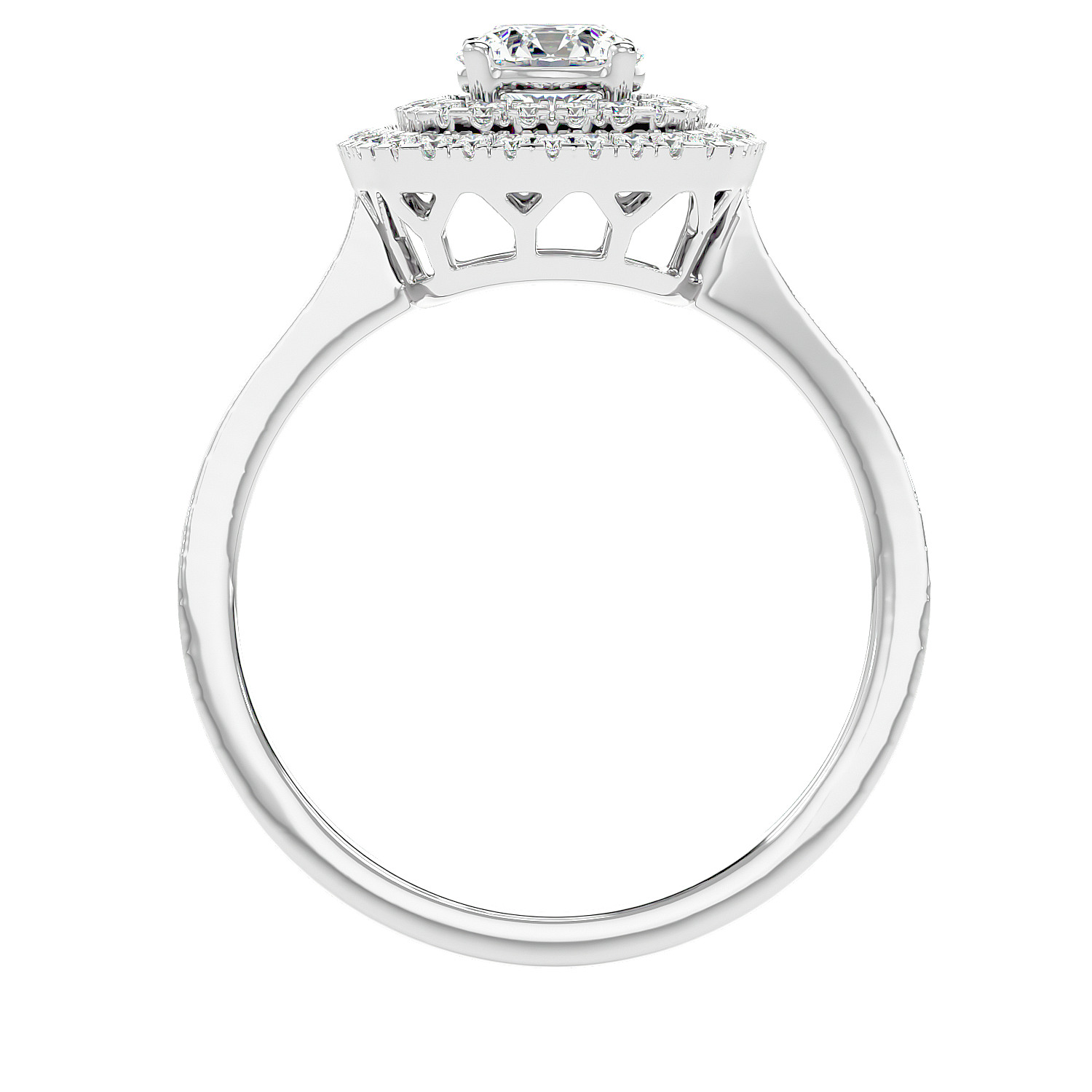 Cushion Double Halo Diamond Ring