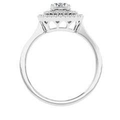 Cushion Double Halo Diamond Ring