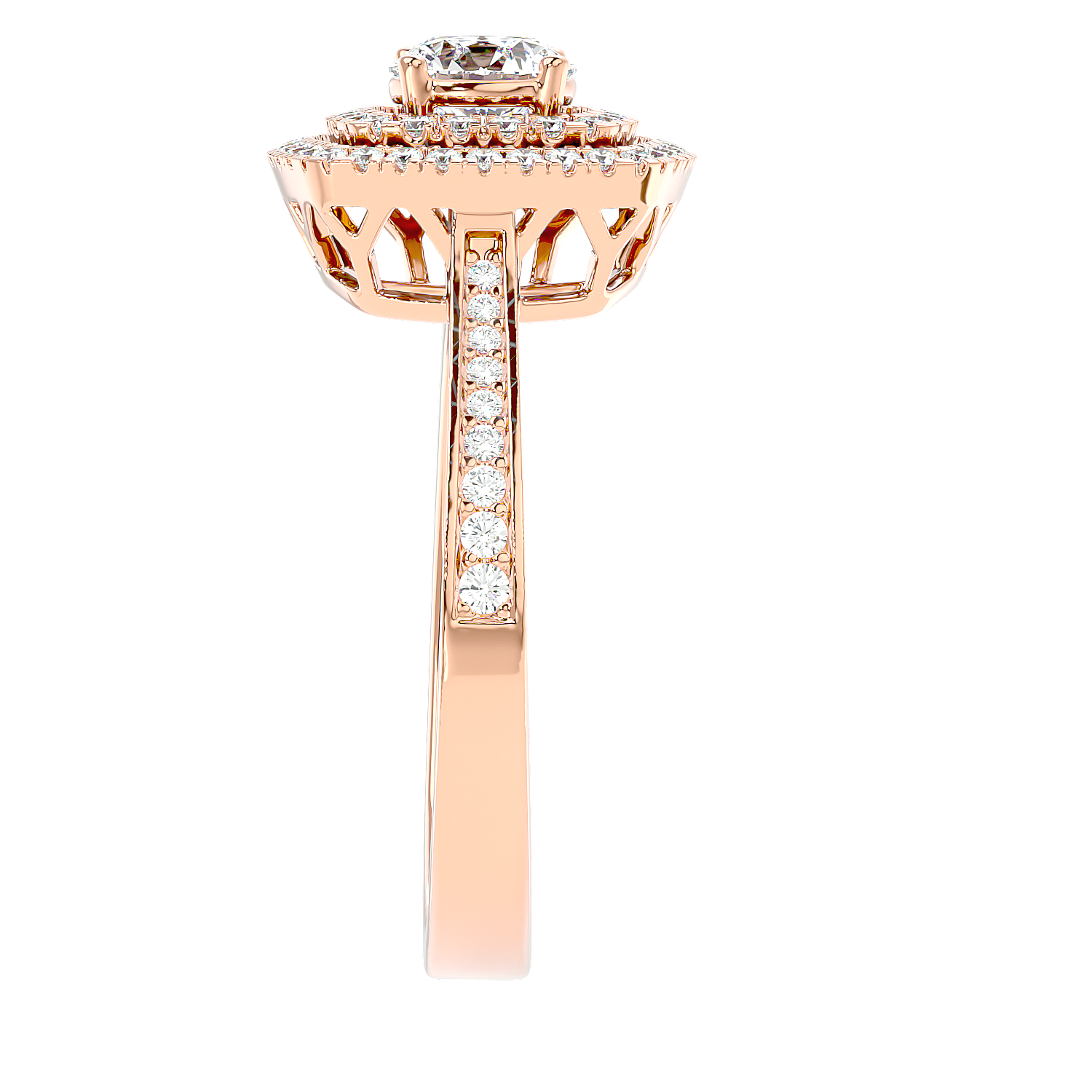 Cushion Double Halo Diamond Ring